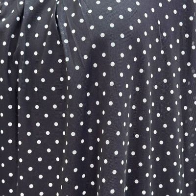 **HOY** Blusa de manga larga de lunares  color Negro y blanco Talla XXL