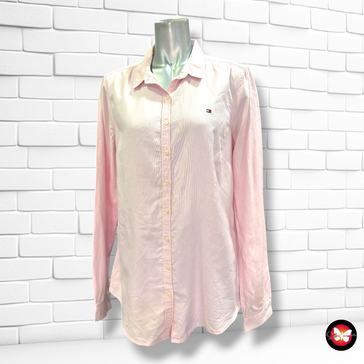 **HOY** Camisa de manga larga TOMMY HILFIGER color Rosa Talla 40 (10USA)