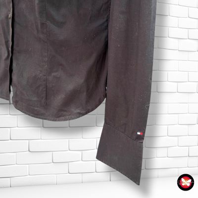 **HOY** Camisa de manga larga TOMMY HILFIGER color Negro Talla 36 (6USA)