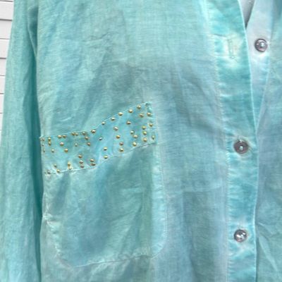 **HOY** Camisa de manga larga PAOLA! color Turquesa Talla 50