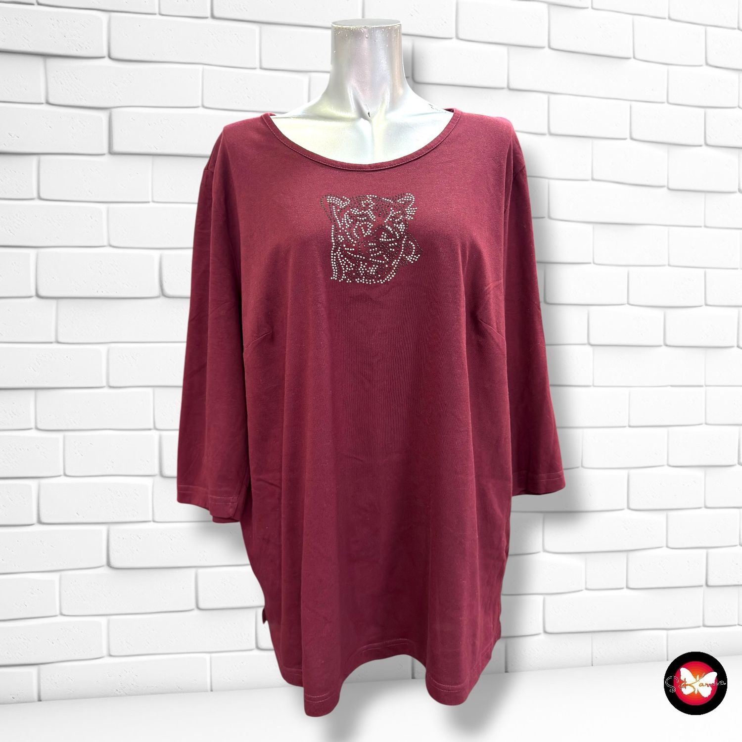 **HOY** Camiseta de media manga M. COLLECTION color Vino Talla 50