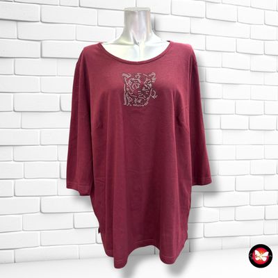 **HOY** Camiseta de media manga M. COLLECTION color Vino Talla 50