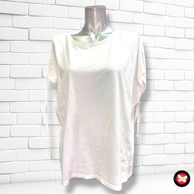 **HOY** Camiseta de mangas fruncidas MOHUTO color Blanco Talla M (grande)