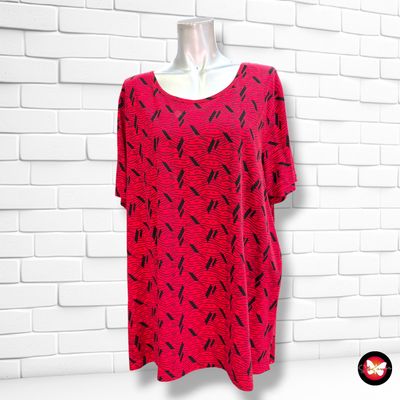 **HOY** Camiseta de manga corta  color Rojo y negro Talla 48