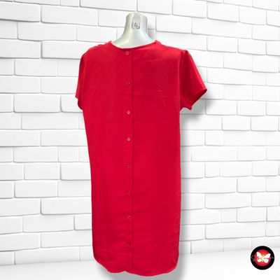**HOY** Vestido de manga corta VALENTINA color Rojo Talla 44