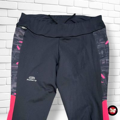 **HOY** Mallas deportivas KALENJI color Negro, gris y fresa Talla XS (grande)
