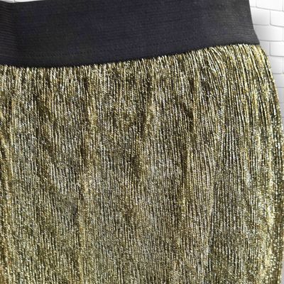 **HOY** Falda midi de fiesta HEMA color Dorado Talla S