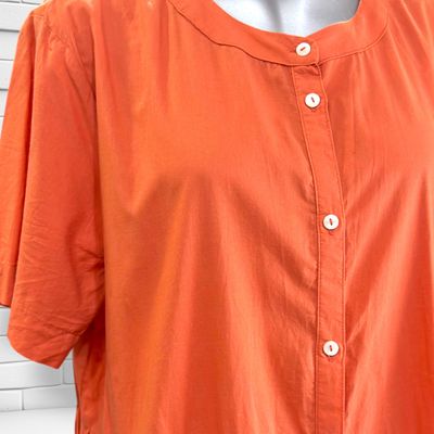 **HOY** Vestido largo camisero THE FASHION PEOPLE color Calabaza Talla 44
