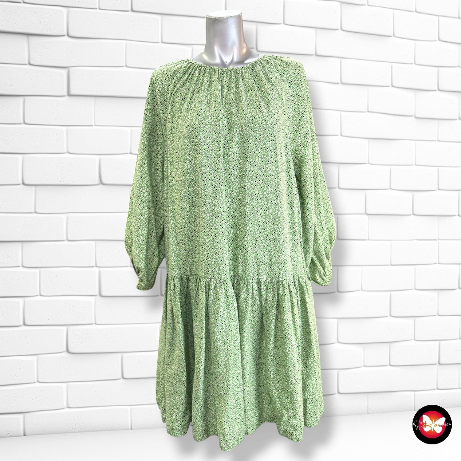 **HOY** Vestido blusón H&amp;M color Verde Talla XS (grande)