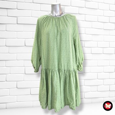 **HOY** Vestido blusón H&amp;M color Verde Talla XS (grande)