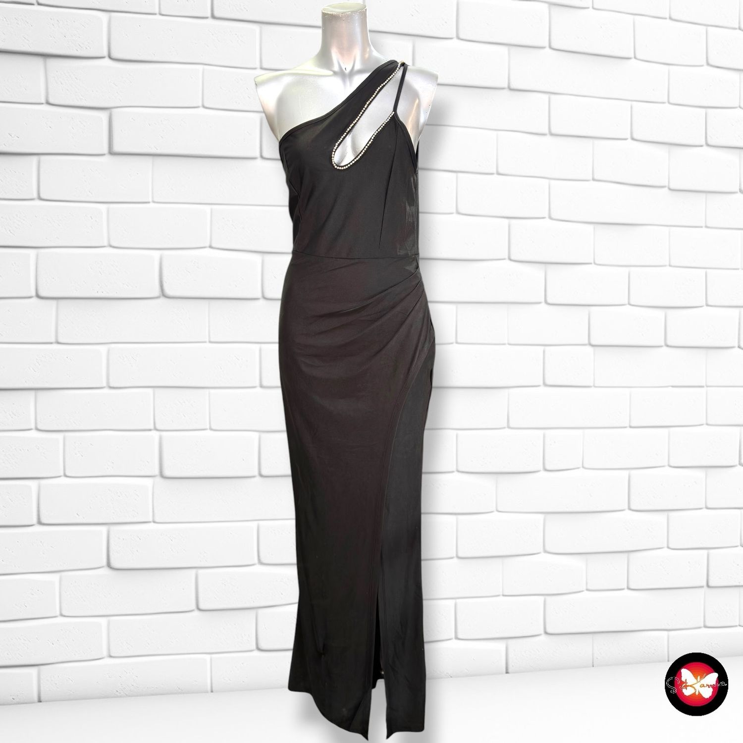 **HOY** Vestido largo de fiesta SHEIN color Negro Talla M
