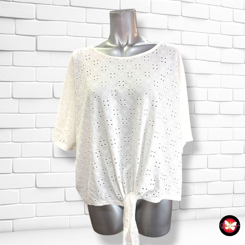 **HOY** Blusa caladita con lazo JANINA color Blanco Talla L
