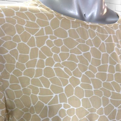 **HOY** Blusa de manga corta ARMANI JEANS color Beige y blanco Talla 40