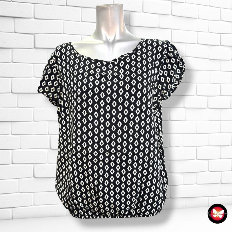 **HOY** Blusa de manga corta TOM TAILOR color Negro y blanco Talla 38