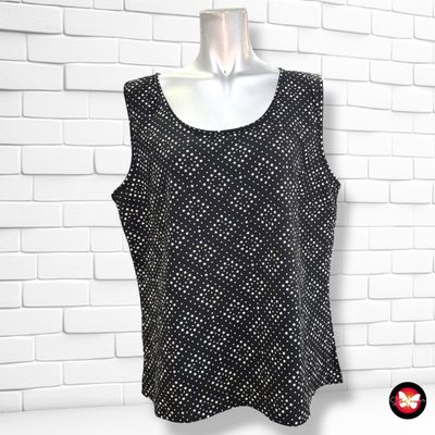 **HOY** Blusa sin mangas GINA color Negro y beige Talla 42/44