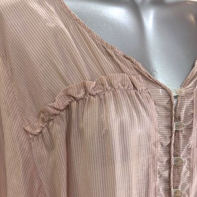 **HOY** Blusa de media manga NÜ color Rosa y camel Talla XL
