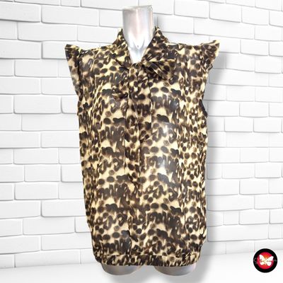 **HOY** Blusa traslúcida YESSICA color Animal print Talla 40
