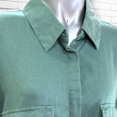 **HOY** Camisa de manga corta S.OLIVER color Verde Talla 46