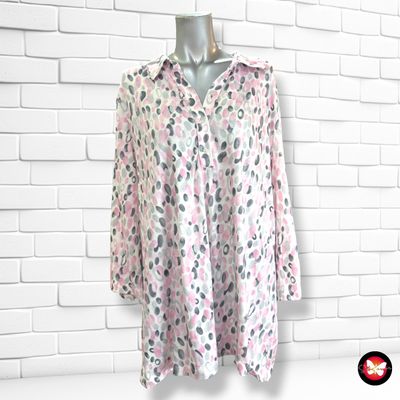 **HOY** Camiseta de media manga color Rosa, blanco y gris Talla 48