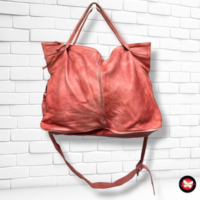 **HOY** Bolso de hombro/ bandolera de piel  color Ladrillo Talla MAXI