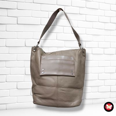 Bolso de hombro/ bandolera de piel LIEBESKIND color Taupe Talla MEDIANO