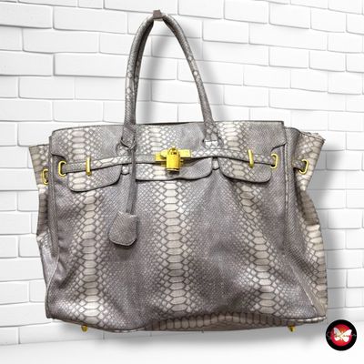 **HOY** Bolso de hombro  color Gris Talla MAXI