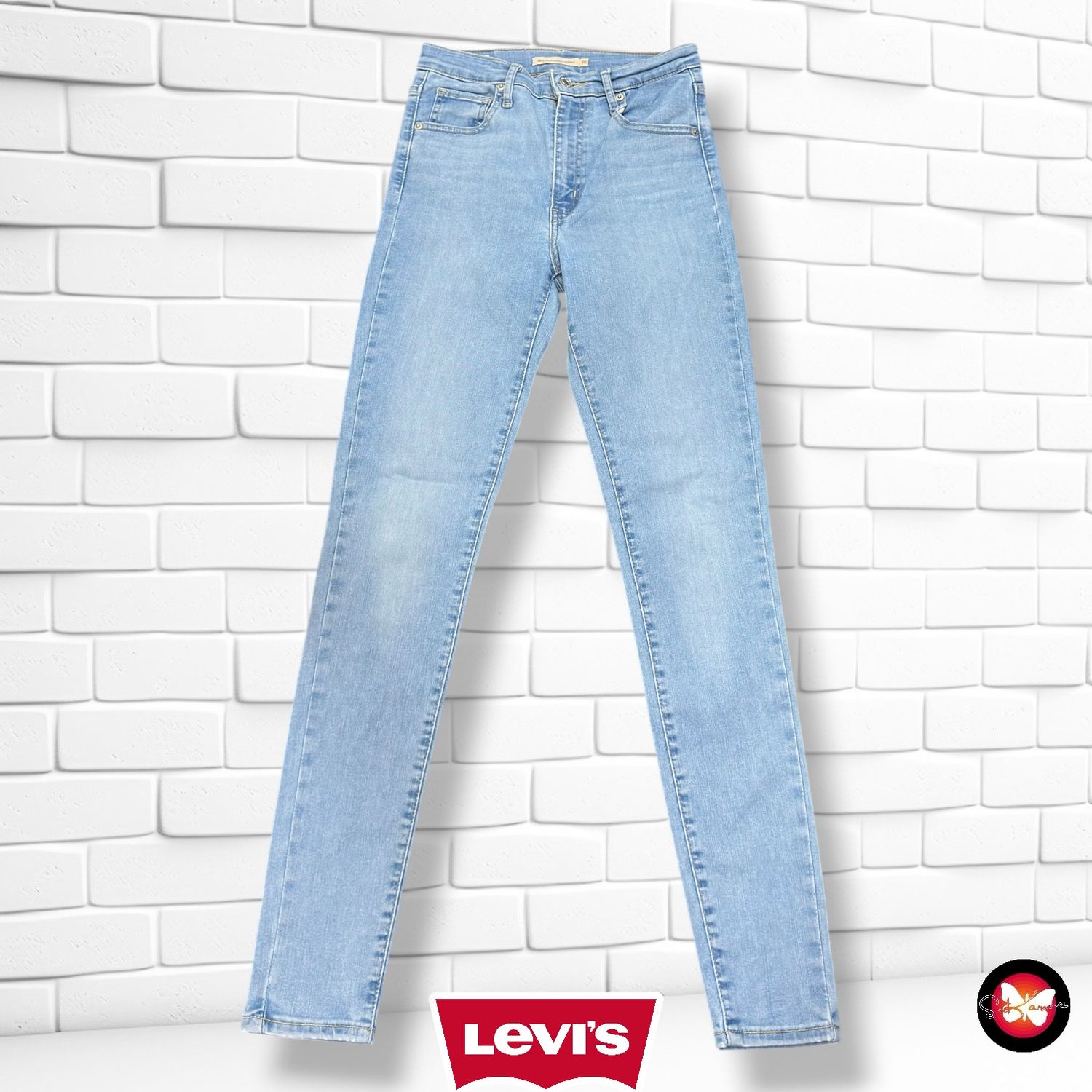 **HOY** Pantalón MILE HIGH SUPER SKINNY LEVI’S color Azul vaquero Talla S (W26)