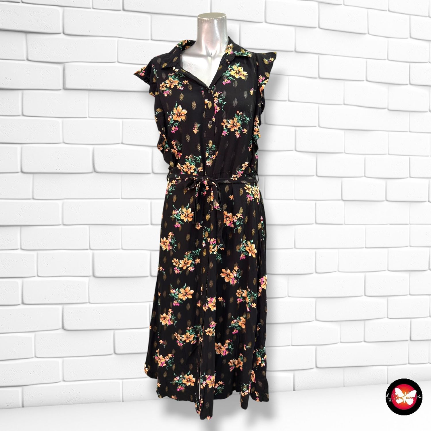 **HOY** Vestido midi camisero CL ESSENTIALS color Negro y varios Talla M