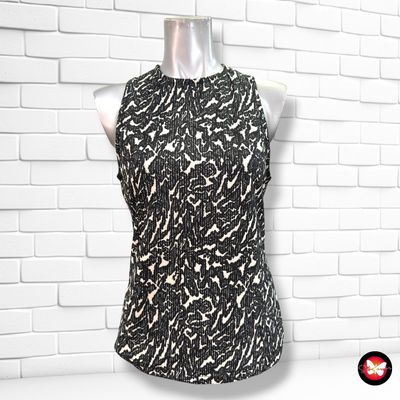 **HOY** Blusa sin mangas EKSEPT color Negro y crema Talla M