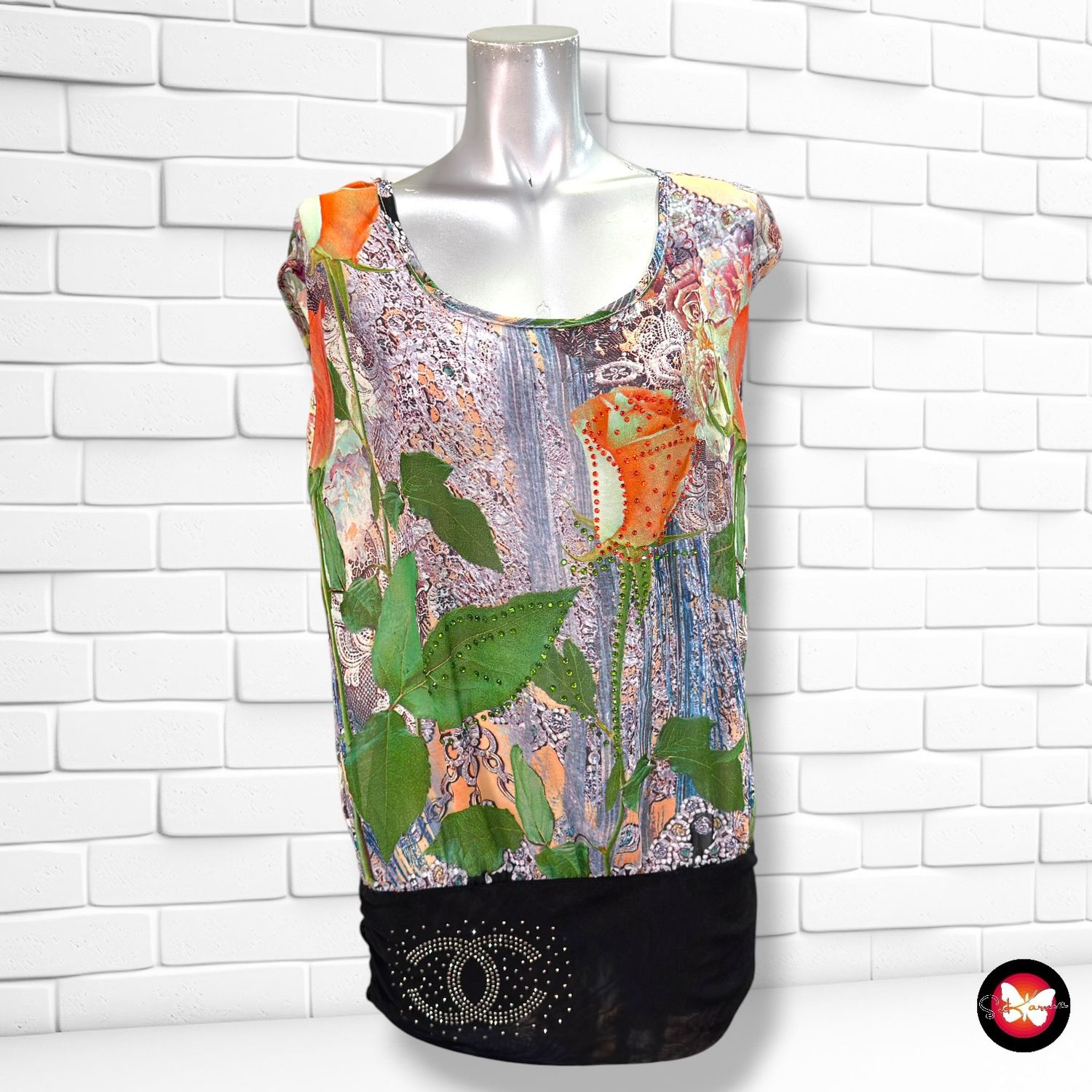 **HOY** Blusa sin mangas traslúcida  color Varios Talla M/L