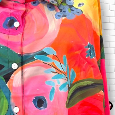 **HOY** Camisa de manga larga estampada  color Varios Talla 2XL