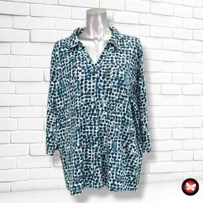 **HOY** Camiseta de media manga  color Azul, turquesa y blanco Talla 50