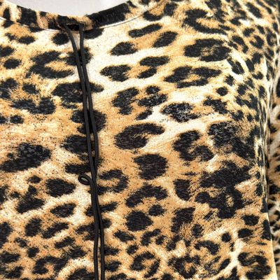 **HOY** Camiseta de manga corta traslúcida SAMOON color Animal print Talla 2XL