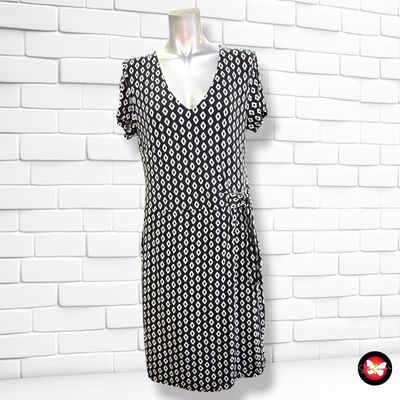 **HOY** Vestido de manga corta con lazo en la cintura TOM TAILOR color Negro y blanco Talla 38