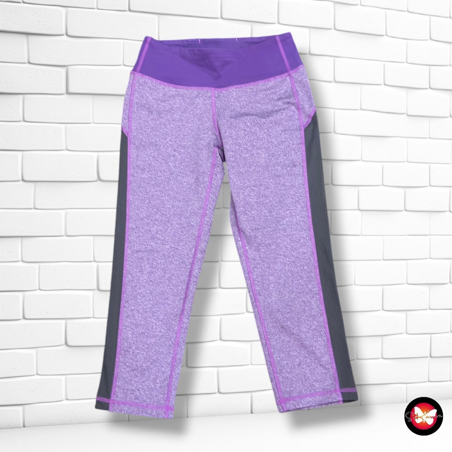 **HOY** Mallas deportivas piratas ROXY color Violeta y gris Talla XS