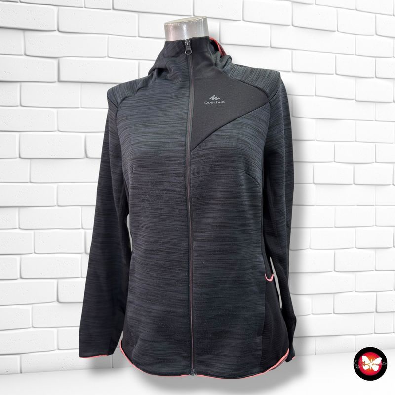**HOY** Chaqueta sudadera deportiva QUECHUA color Negro y gris Talla M/L