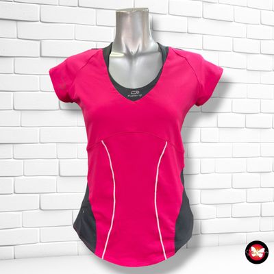 **HOY** Camiseta deportiva KALENJI color Gris y magenta Talla S