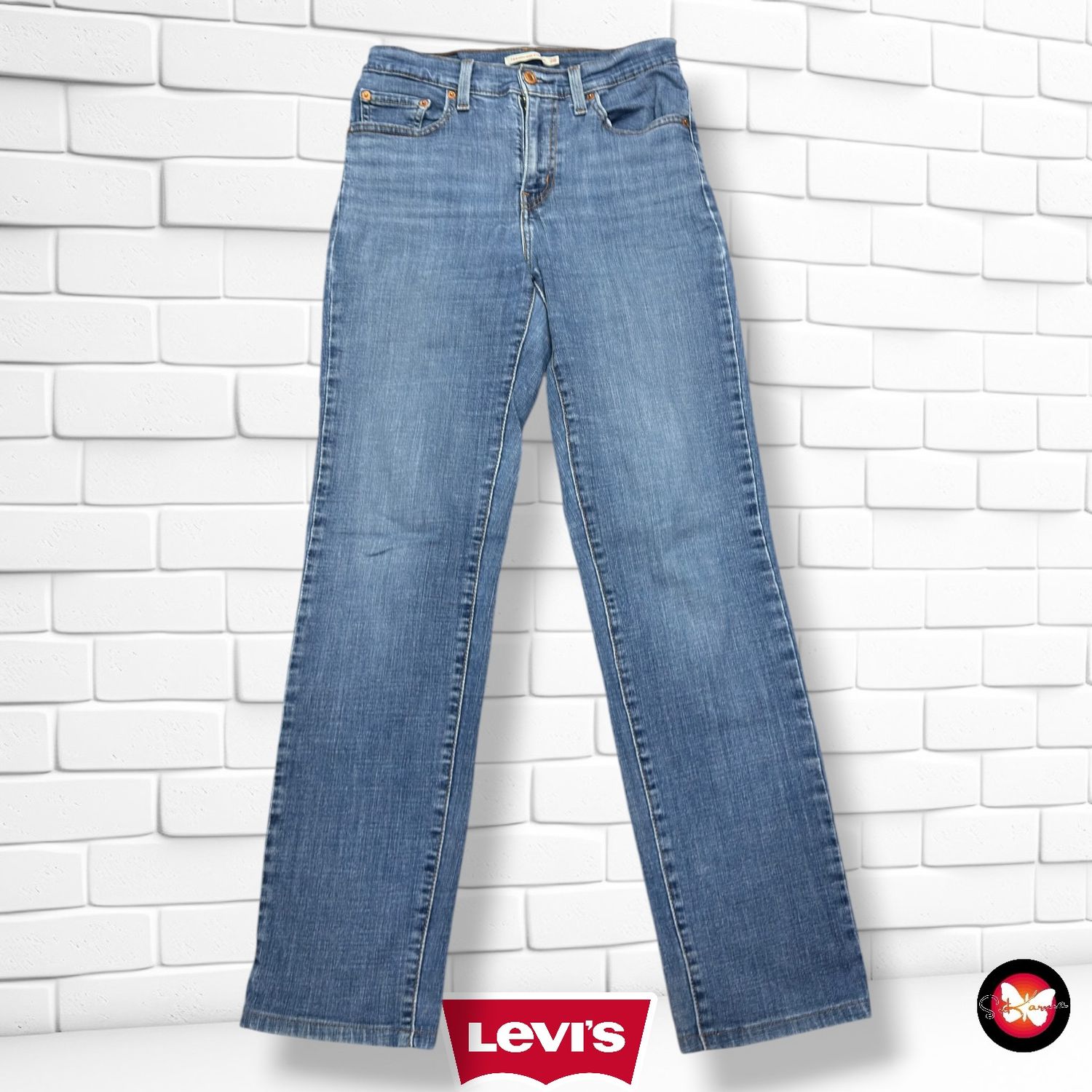 **HOY** Pantalón 724 HIGH RISE STRAIGHT LEVI’S color Azul vaquero Talla M (W28)