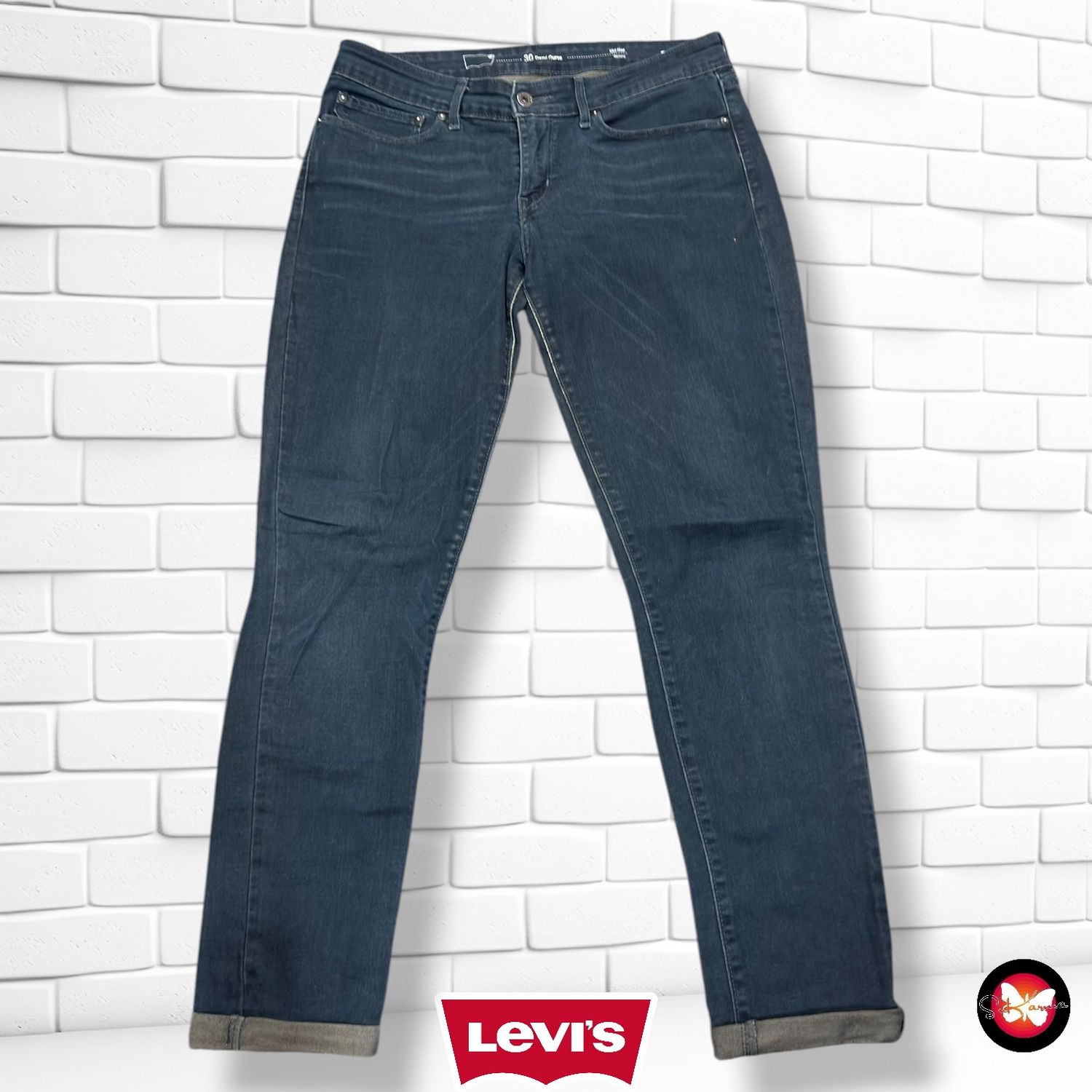 **HOY** Pantalón DEMI CURVE LEVI’S color Azul Talla L (W30)
