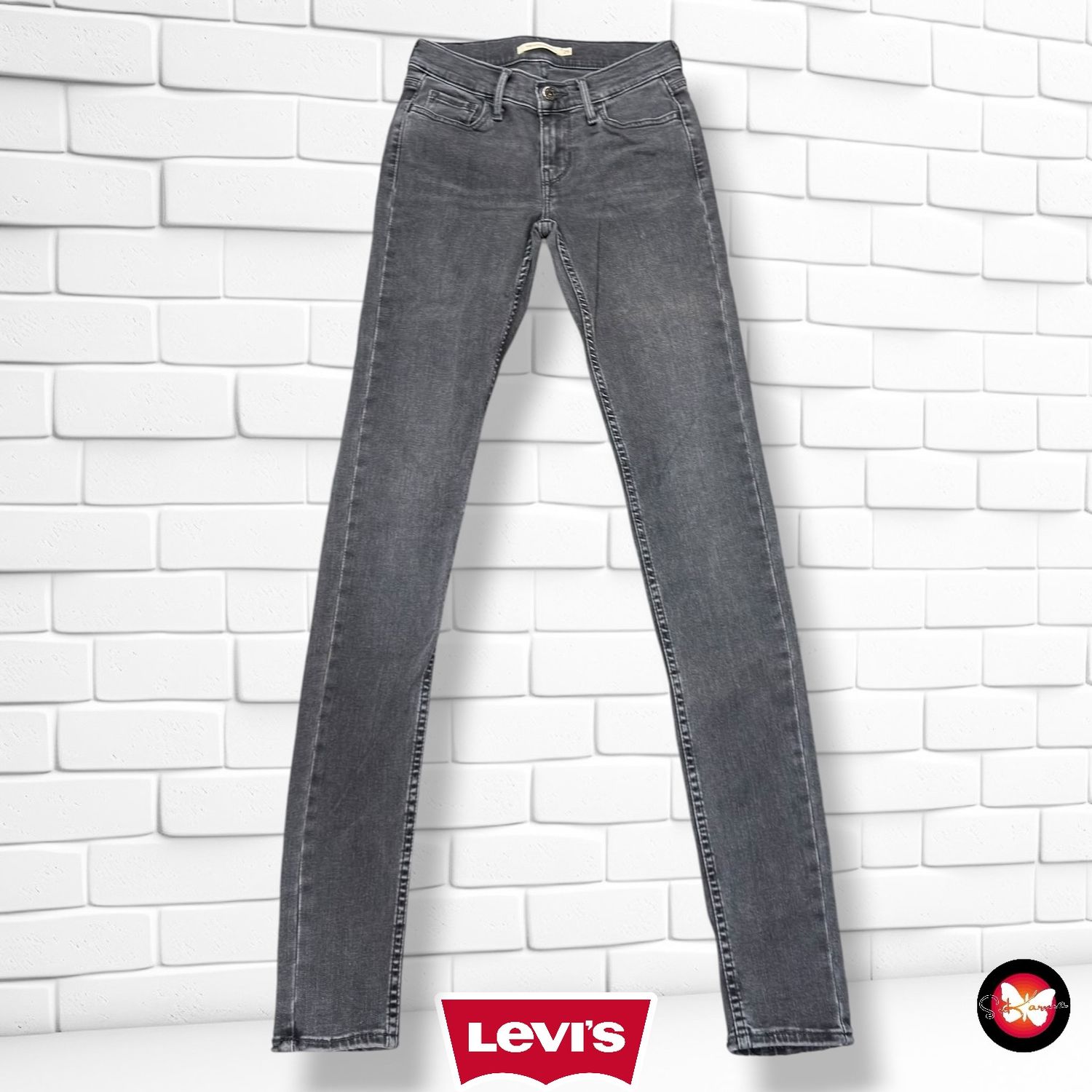 **HOY** Pantalón 710 SUPER SKINNY LEVI’S color Gris vaquero Talla XS (W25)