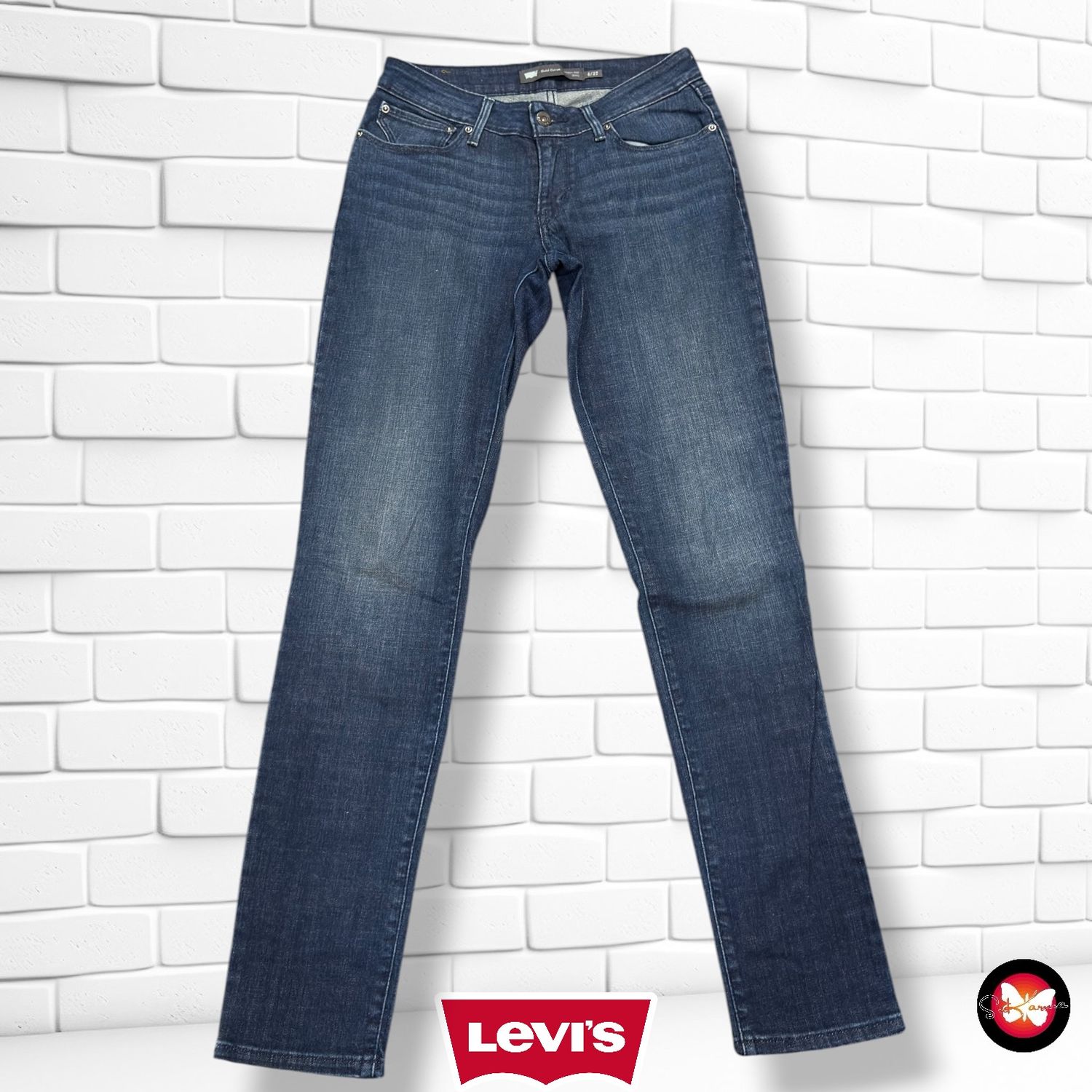 **HOY** Pantalón BOLD CURVE LEVI’S color Azul vaquero oscuro Talla S/M (W27)