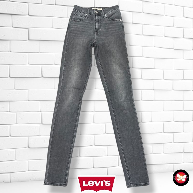 **HOY** Pantalón MILE HIGH SUPER SKINNY LEVI’S color Gris vaquero Talla XS (W25)