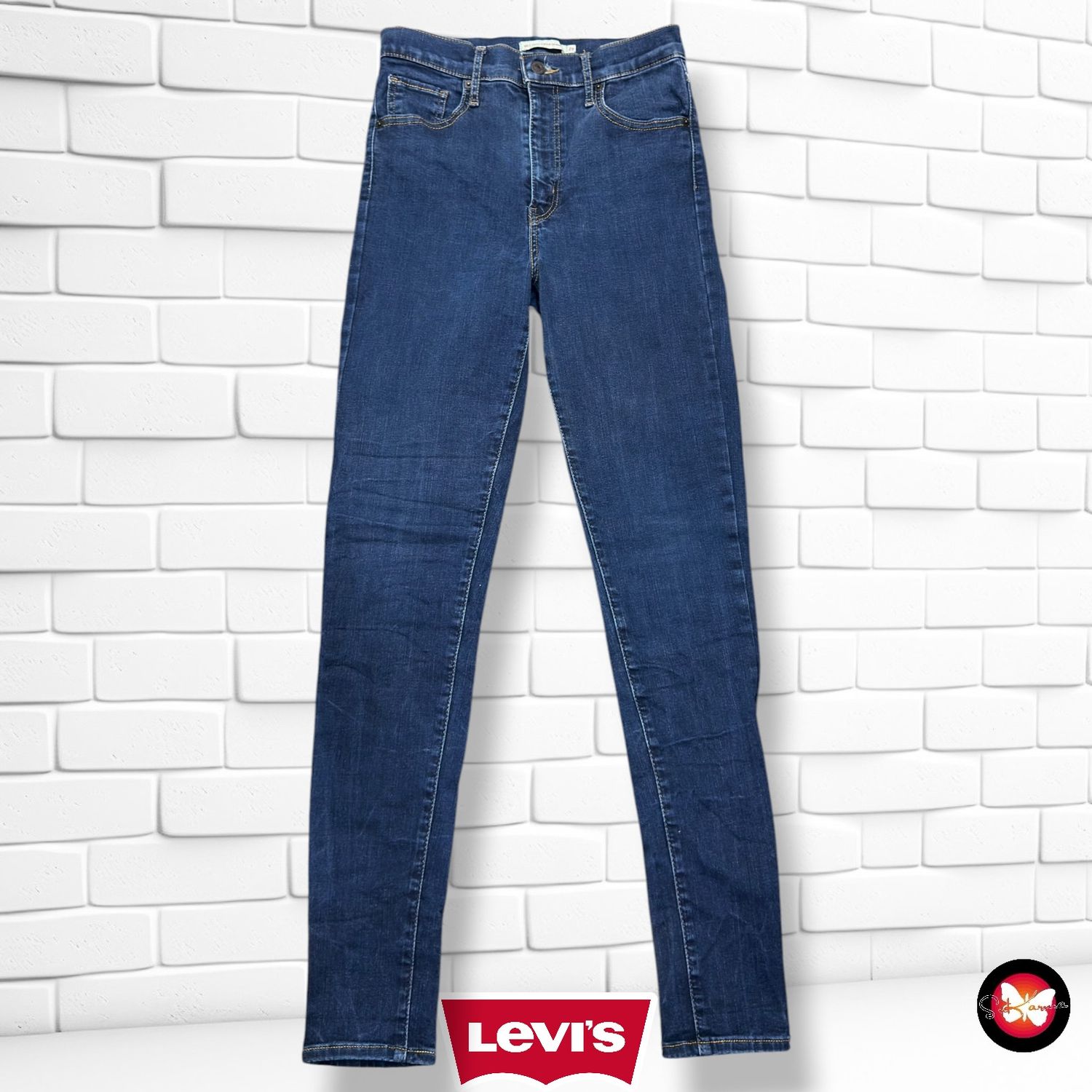 **HOY** Pantalón MILE HIGH SUPER SKINNY LEVI’S color Azul vaquero oscuro Talla M (W28)