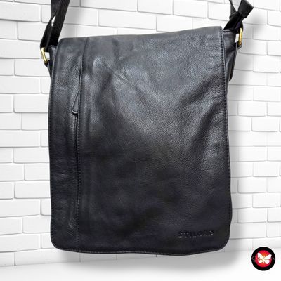 **HOY** Bolso bandolera de piel STILORD color Negro Talla GRANDE