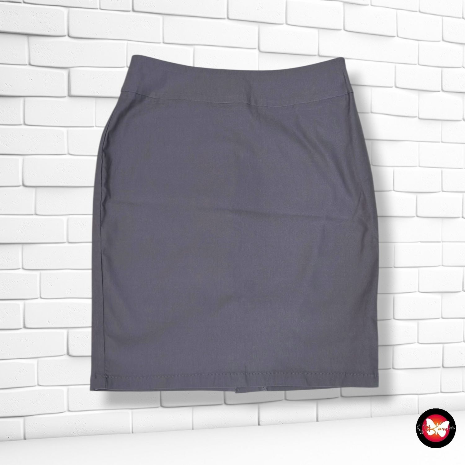 **HOY** Falda básica office KATE KASIN color Gris Talla M (pequeña)
