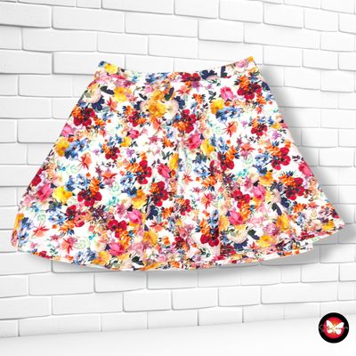 **HOY** Falda sueltita de flores color Varios Talla S