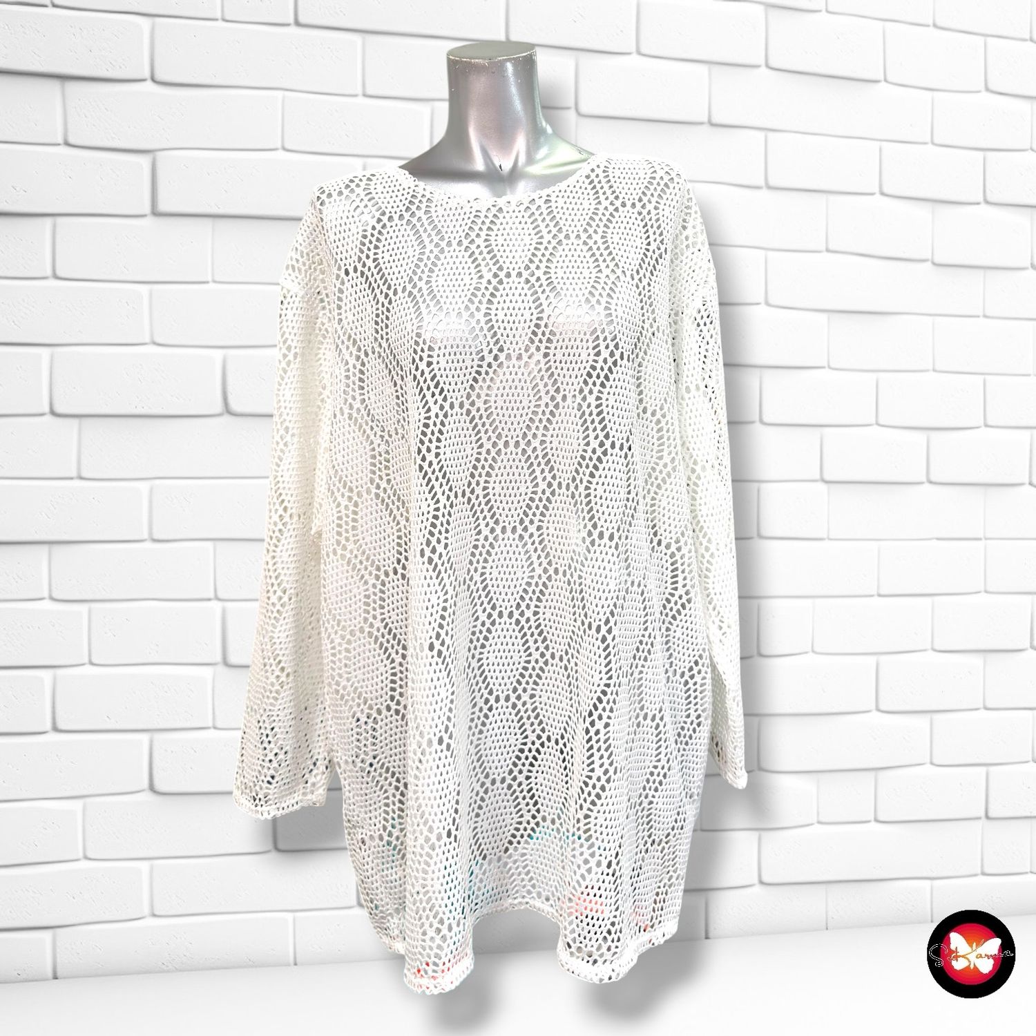 **HOY** Blusa caladita playera  color Blanco Talla ÚNICA GRANDE