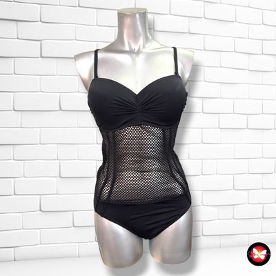 **HOY** Bañador entero caladito color Negro Talla 44