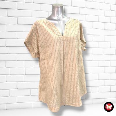 **HOY** Blusa de manga corta color Camel Talla XXL