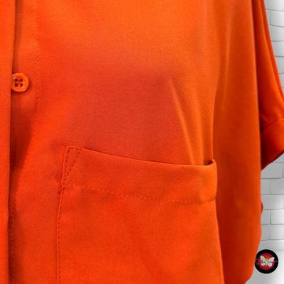 **HOY** Camisa de manga corta SHEIN color Teja Talla M